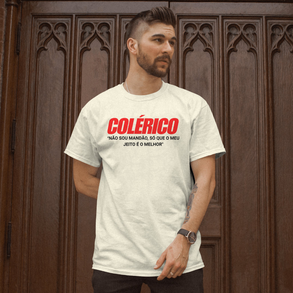 CAMISETA T-SHIRT MASCULINA - COLÉRICO - V1