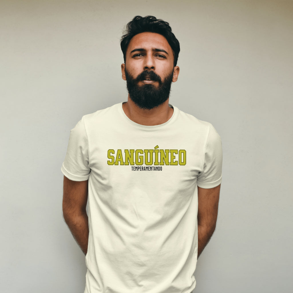 CAMISETA T-SHIRT MASCULINA - SANGUÍNEO - ESCRITA