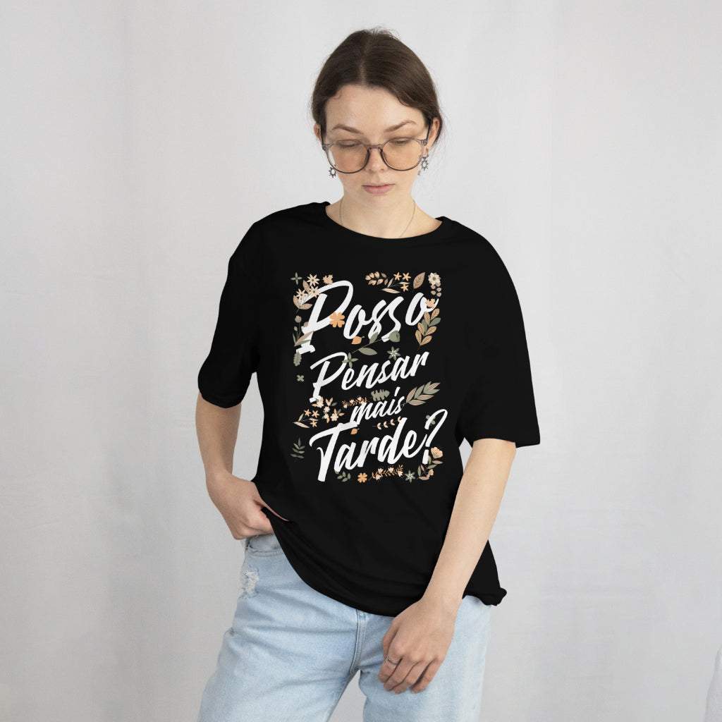 CAMISETA OVERSIZED UNISEX  - MELANCÓLICO - ESCRITA V3