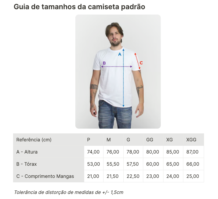 CAMISETA T-SHIRT MASCULINA - COLÉRICO - V2